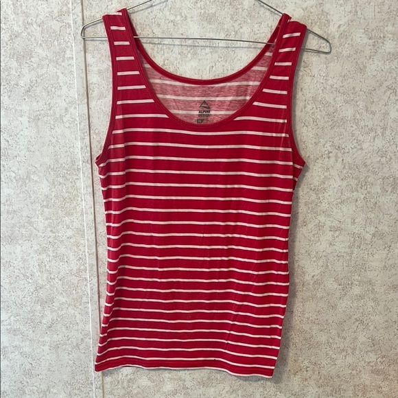 🩵5/$15🩵 Alpine Design Red Striped Tank Top, Size XL - Picture 1 of 3